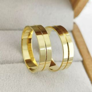 Aliança de Casamento Tradicional Inès Ouro 18K 5mm retas